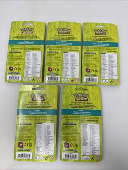 Pokemon Blister Booster! 5 Packages, each package comes w/ 1 pin and 2 TCG packs - Image 2