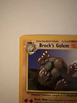 Pokemon TCG Brock's Golem Gym Heroes 20/132 Regular Unlimited Rare - Image 4