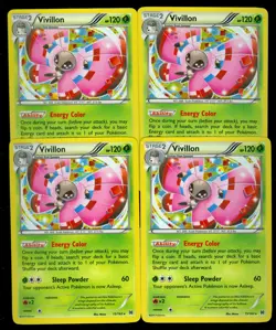 Pokemon VIVILLON 15/162 BREAKthrough KNOCK OUT COLLECTION COSMOS HOLO - MINT 4X - Image 1