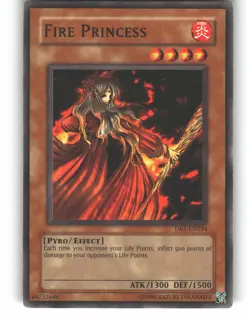 Fire Princess LON-034 Super Rare Labyrinth of Nightmare Yu-Gi-Oh MP - Image 1