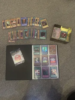 Yu-Gi-Oh! Early 2000s Card Collection Job Lot, Holos, 1st Editions, Binder & Tin - Image 1