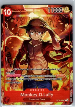 Monkey.D.Luffy (Treasure Booster Set) ST10-006 English - One Piece Card - NM - Image 1