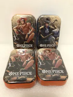 Set of 4: One Piece TCG: Vol 2 Tin Pack TS-02 OP-13 BRAND NEW SEALED - Image 1