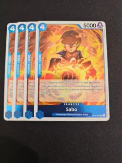 4x OP10-049 Sabo R Playset - One Piece TCG - Royal Blood English NM/M - Image 1
