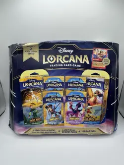 Disney Lorcana TCG Into The Inklands Bundle Box Includes Bonus Promo Cards - Image 1