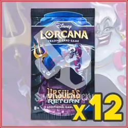 Disney Lorcana TCG: URSULA'S RETURN 1/2 Booster Box (12 Sealed Packs) - Image 1