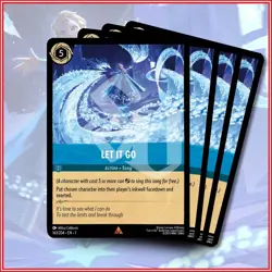 Disney Lorcana TCG: LET IT GO x4 | The First Chapter Rare *IN STOCK* - Image 1