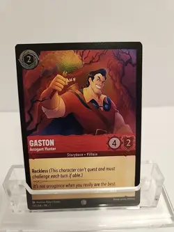 COLD FOIL GASTON Arrogant Hunter Disney Lorcana The First Chapter 110/204 - Image 1