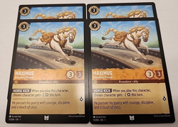 4x Disney Lorcana Play Set - Maximus Relentless Pursuer 11/204 - Image 1