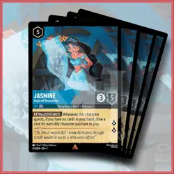 Disney Lorcana: Jasmine Inspired Researcher 173/204 Rare Archazia's Island x4 - Image 1