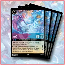 Disney Lorcana: Elsa Ice Maker 69/204 Super Rare x4 Archazia's Island - Image 1