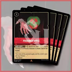 Disney Lorcana TCG: POISONED APPLE x4 | the First Chapter Rare *IN STOCK* - Image 1