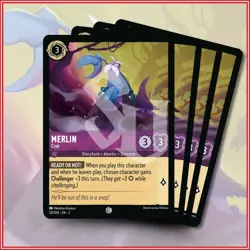 Disney Lorcana TCG: MERLIN Crab x4 common Rise of the Floodborn - Image 1