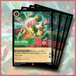 Disney Lorcana: Mad Hatter Unruly Eccentric 94/204 Rare Archazia's Island x4 - Image 1