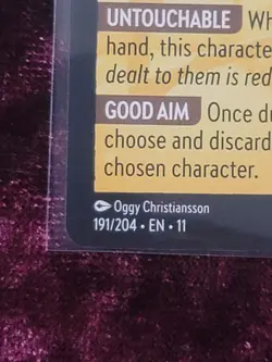 Disney Lorcana Angel 191/204 Winterspell Legendary Non-foil - Image 3