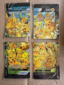 Pikachu V-Union 4-Card Set Pokemon TCG SWSH139-142 Holo Promo - Image 1