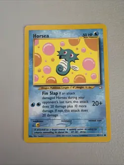 Horsea 62/111 - Neo Genesis Set - VINTAGE WOTC Pokemon Card - Unlimited - NM - Image 1