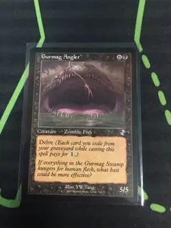 MTG Magic The Gathering Gurmag Angler TSR Retro Frame Black Zombie - Image 1