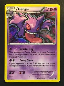 POKEMON Card Gengar Generations 35/83 Holo Rare Near Mint Free P&P - Image 1