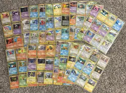 Huge 180 card lot vintage/mid era pokemon, rares, uncommons, starters, ereaders - Image 2