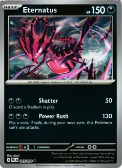 Pokemon TCG Eternatus 069/094 Phantasmal Flames Reverse Holo NM - Image 1