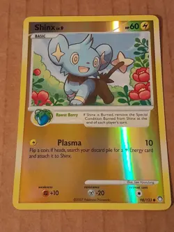 Pokemon Shinx 98/123 D&P Mysterious Treasures Reverse Holo LP See Pictures - Image 1