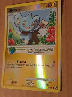 Pokemon Shinx 98/123 D&P Mysterious Treasures Reverse Holo LP See Pictures - Image 2