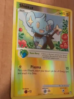 Pokemon Shinx 98/123 D&P Mysterious Treasures Reverse Holo LP See Pictures - Image 4