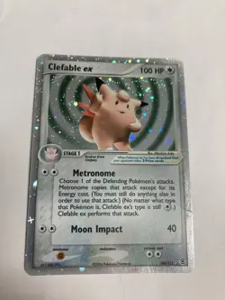 Pokemon TCG Clefable ex 106/112 EX FireRed LeafGreen Ultra Rare Holo HP - Image 1