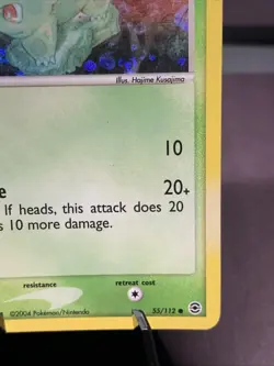 Pokemon TCG Bulbasaur 55/112 Holo EX FireRed LeafGreen VTG 2004 NM-/LP+ - Image 4