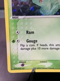 Pokemon TCG Bulbasaur 55/112 Holo EX FireRed LeafGreen VTG 2004 NM-/LP+ - Image 5