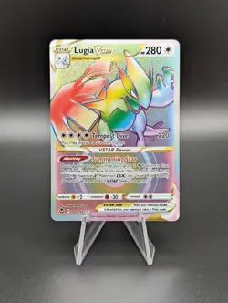 Pokemon TCG Silver Tempest Lugia VSTAR Secret Rare Vstar Holo 202/195 - Image 1