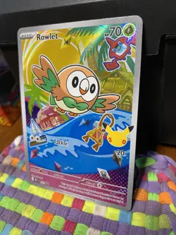 Pokemon TCG Rowlet Series 1 Holo Promo First Partner IR 30th Anniversary 043 NM - Image 2