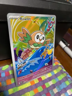 Pokemon TCG Rowlet Series 1 Holo Promo First Partner IR 30th Anniversary 043 NM - Image 3