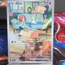 Pokemon Ralts 211/198 Illustration Rare Full Art Holo SV01 Scarlet & Violet 2023 - Image 1