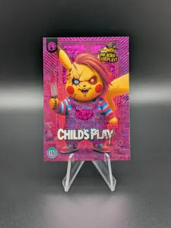 Pokemon Cosplay Pikachu Child's Play Pink Foil #E5 - Image 1
