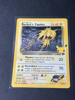 Pokemon TCG Rockets Zapdos Holo Classic Collection 15/132 Celebrations 25th - Image 3