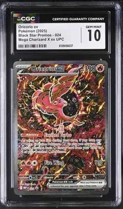 Oricorio EX *CGC 10* Full Art *Phantasmal Flames UPC Promo* #24 * Pokemon - Image 1