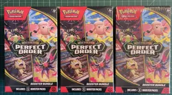 3 x Pokemon TCG Perfect Order Booster Bundle (NEW & SEALED) - Image 1