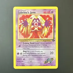 Pokemon Sabrina's Jynx 57/132 Gym Challenge Uncommon 60 HP Wizards - Image 1
