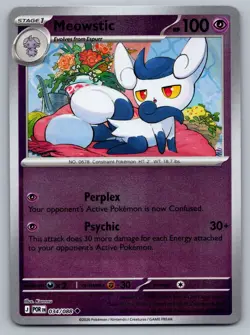 2026 Pokemon Perfect Order Meowstic 034/088 Reverse Holo - Image 1