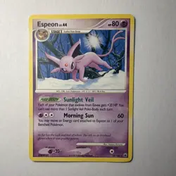 Pokemon Espeon 18/100 Majestic Dawn Rare Regular Stage 1 80 HP Morning Sun - Image 1