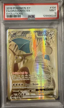Dragonite Ex #106/108 - 2016 Pokemon XY Evolutions - PSA 9 - Image 1