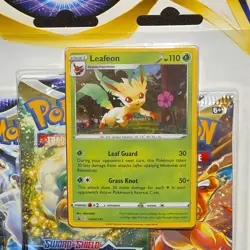 Pokemon Sword & Shield Brilliant Stars Leafeon 3 Pack Blister English Sealed - Image 4