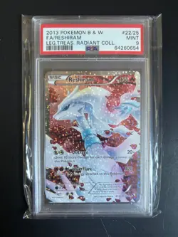 Pokemon 2013 Black & White Legendary Treasures Reshiram Radiant Collection PSA 9 - Image 1