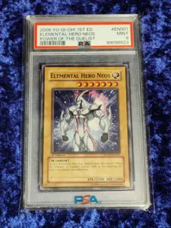 PSA 9 - POTD-EN001 - Elemental Hero Neos - 1st Edition - Yu-Gi-Oh! Mint... - Image 1