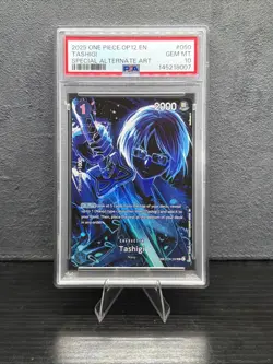 2025 ONE PIECE OP12 LEGACY OF THE MASTER SP ALTERNATE ART TASHIGI #050 PSA 10 - Image 1