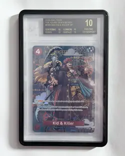 One Piece EB01-003 The Azure Sea Seven Kid & Killer SP BECKETT 10 BLACK LABEL - Image 1