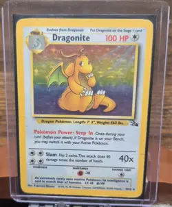 Dragonite 4/62 Fossil Holo Rare Pokemon Card Pokemon TCG - MP - Image 1