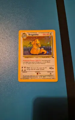 Dragonite (4/62) - Holo Rare - Fossil Set - WOTC - Vintage - LP/MP - Pokemon TCG - Image 1